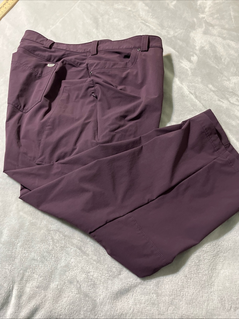 Duluth Trading Co. Womens Plus Plum Flexpedition Pants 24W X 29 Nylon Spandex